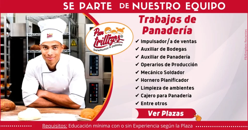 PANADERÍA LOS TRILLIZOS CONVOCATORIAS