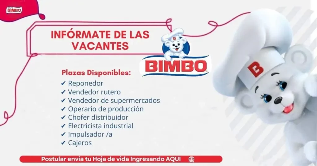 BIMBO Vacantes Disponibles