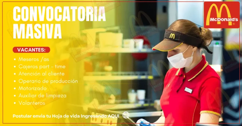 McDonald’s– infórmate de las vacantes